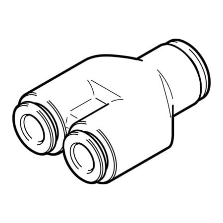 Festo Push-In Y-Connector NPQH-Y-Q6-Q4-P10 NPQH-Y-Q6-Q4-P10